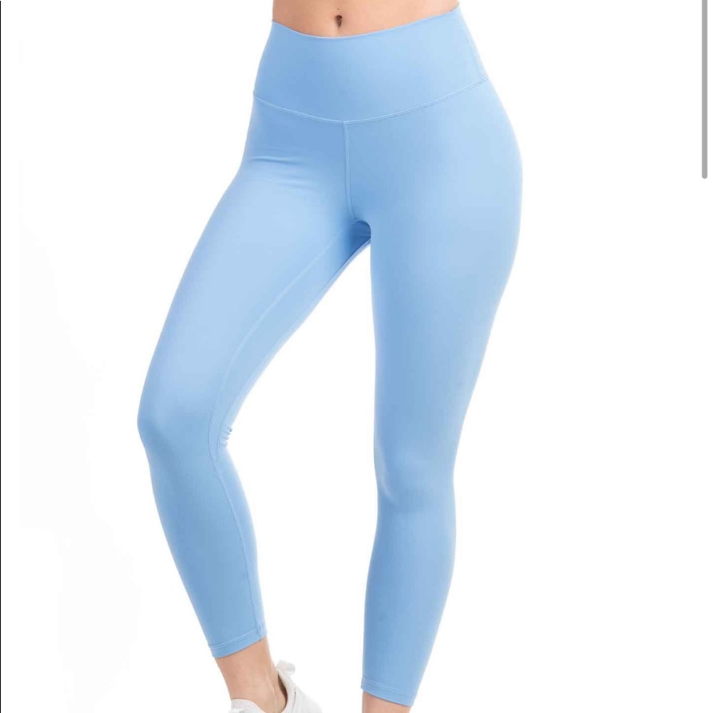 P'tula Sky Blue High-Waist Seamless Leggings